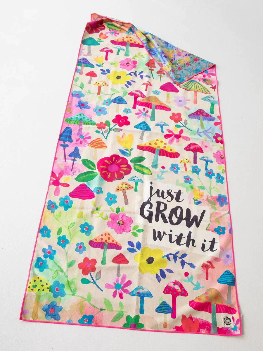 Just Grow With It Beach/Yoga Towel Hurley Burley Toys