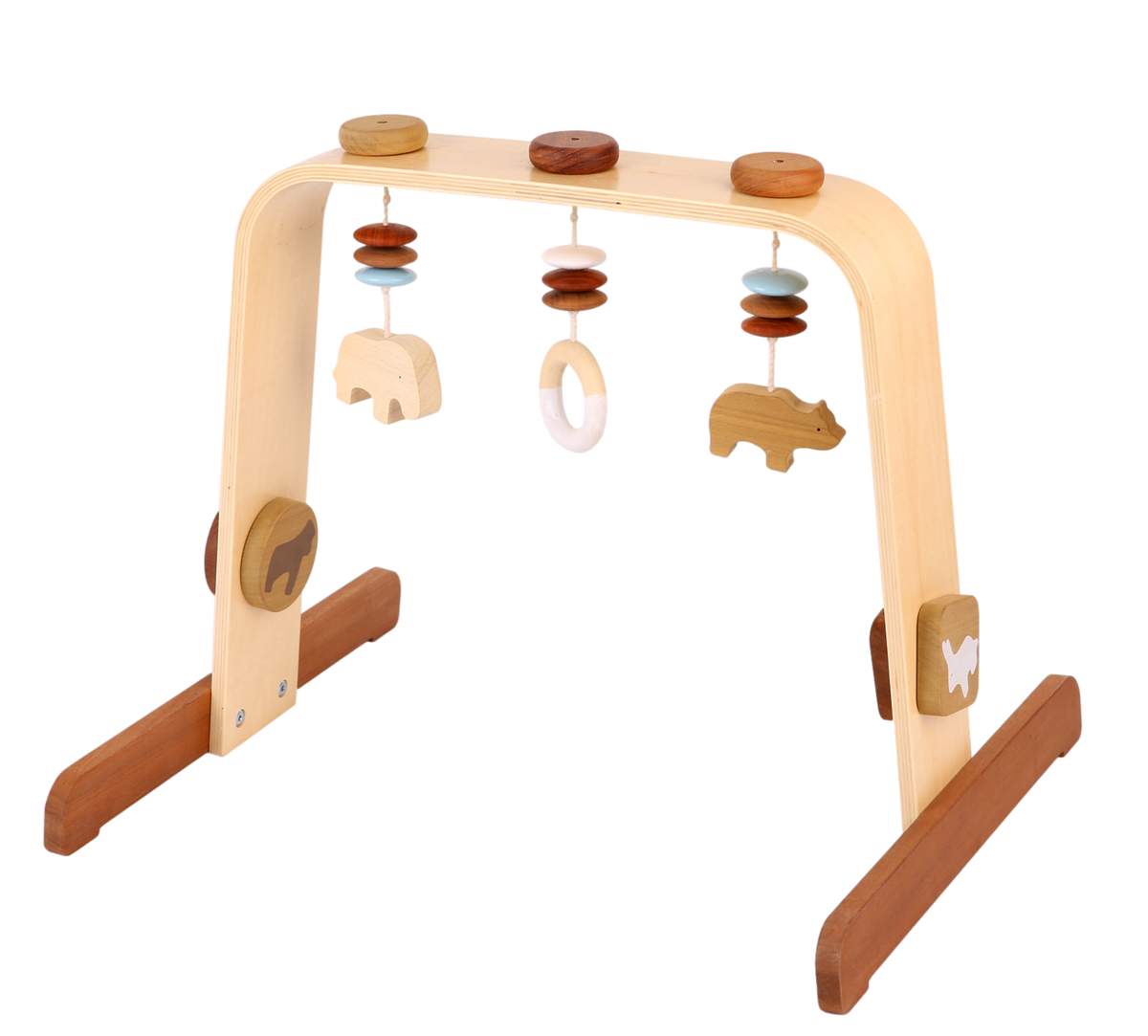 Baby Play Gym Natural Wood Hurley Burley Toys