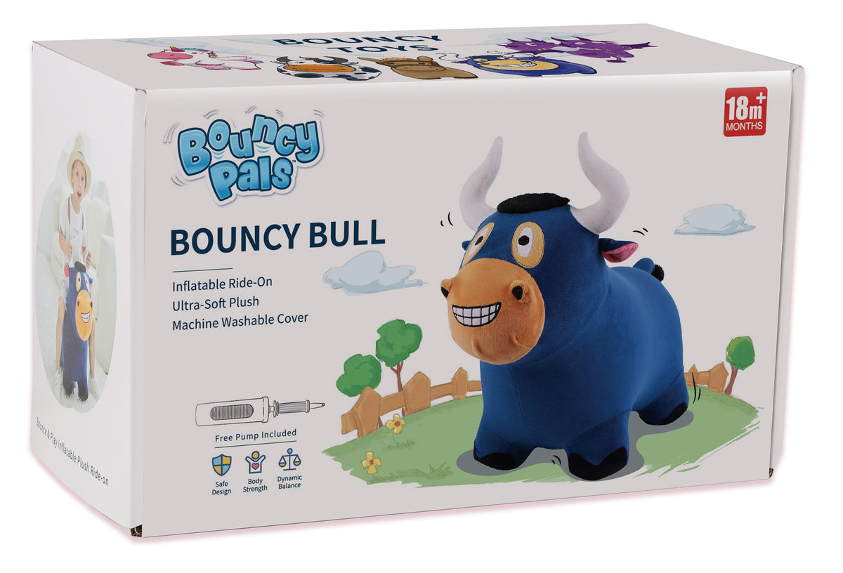 Bouncy Pals - Bull – Hurley Burley Toys