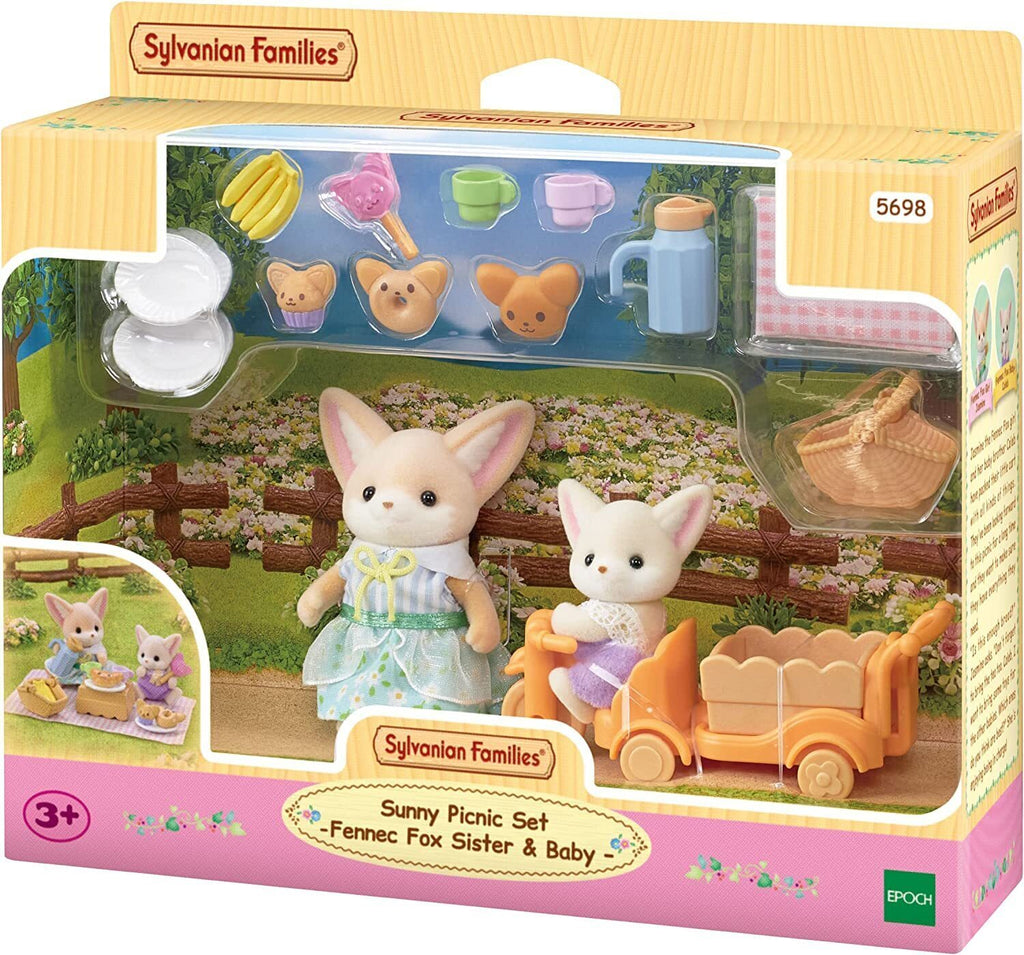 Sylvanian-Families-Sunny-Picnic-Set-Fennec-Fox-Sister-Baby