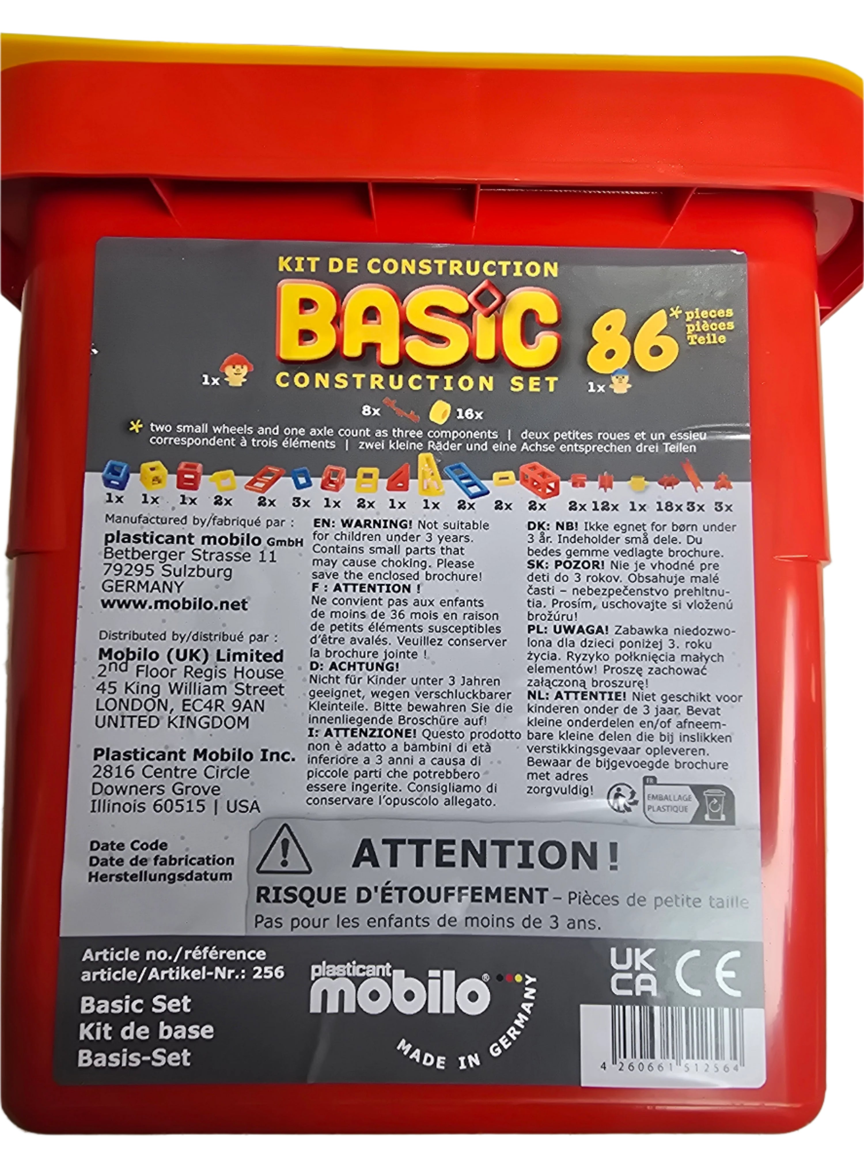 Mobilo Basic Group Mobilo Basic Bucket (86 Pieces) – Hurley Burley Toys