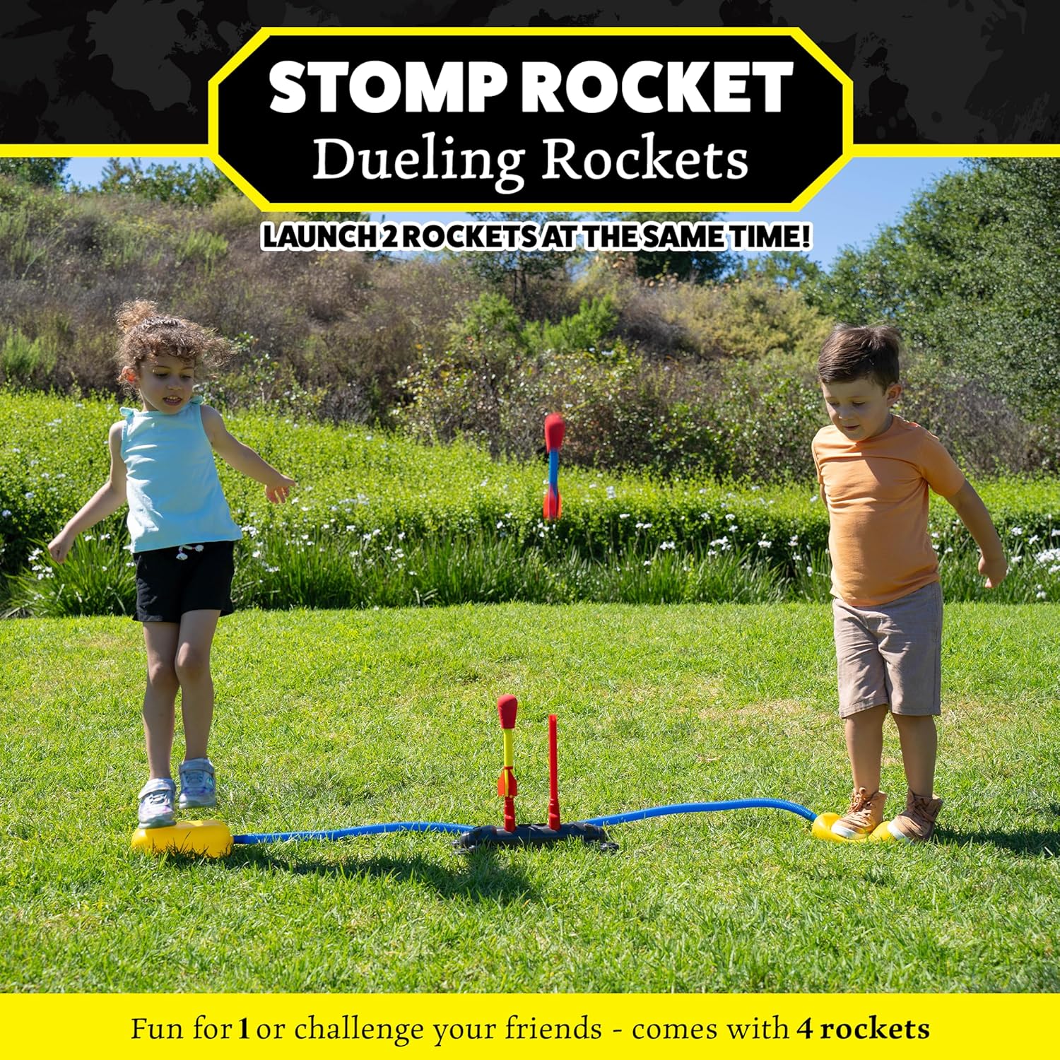 Stomp Rockets Sparkly The Original Stomp Rocket - Dueling Rockets – Hurley Burley Toys