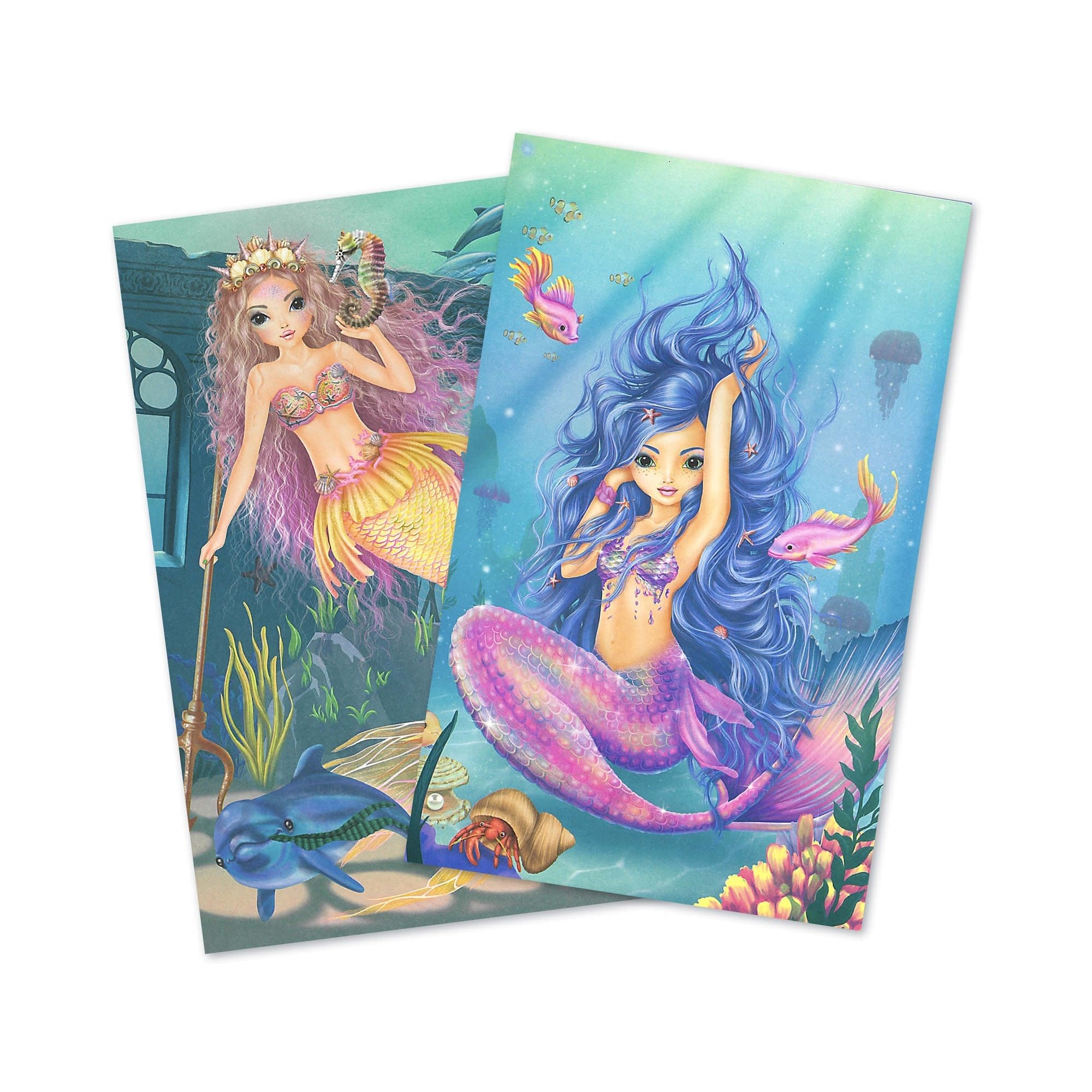 Fantasy Model Mermaid Colouring Book Hurley Burley Toys
